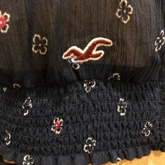 Navy Hollister Sheer Top - Picture 3 of 3